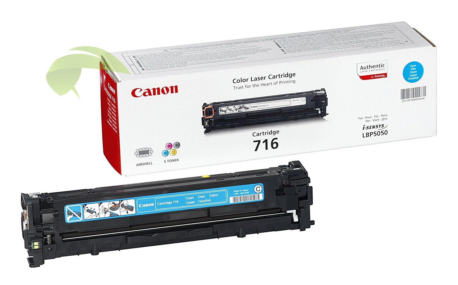 Toner Canon CRG-716C originální cyan, i-SENSYS LBP5050/MF8030/MF8050/MF8080Cw