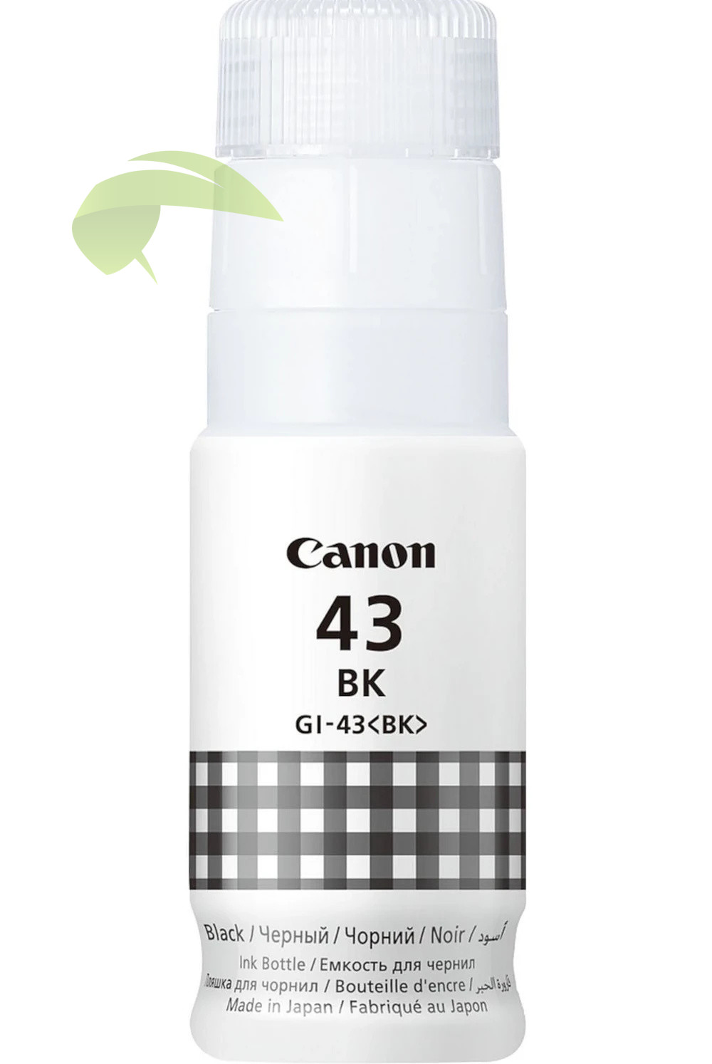 Inkoustová náplň Canon GI-43 BK, 4698C001 černá originální, PIXMA G540/G640