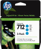 HP 3ED77A, HP 712 originální náplň cyan 3-pack, DesignJet T230/T250/ T630/T650