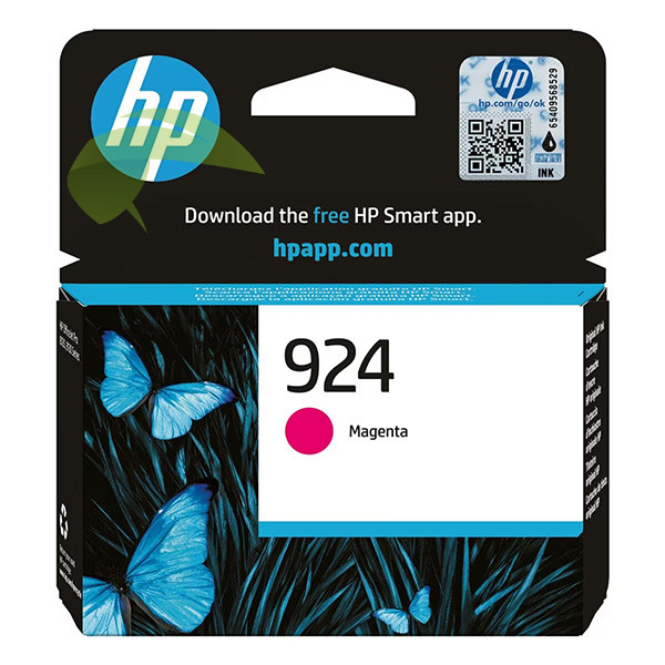 HP 4K0U4NE, HP 924 originální náplň magenta, OfficeJet Pro 8122e/8124e/8132e/8134e/8135e