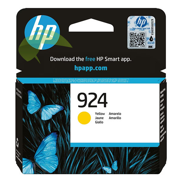 HP 4K0U5NE, HP 924 originální náplň žlutá, OfficeJet Pro 8122e/8124e/8132e/8134e/8135e