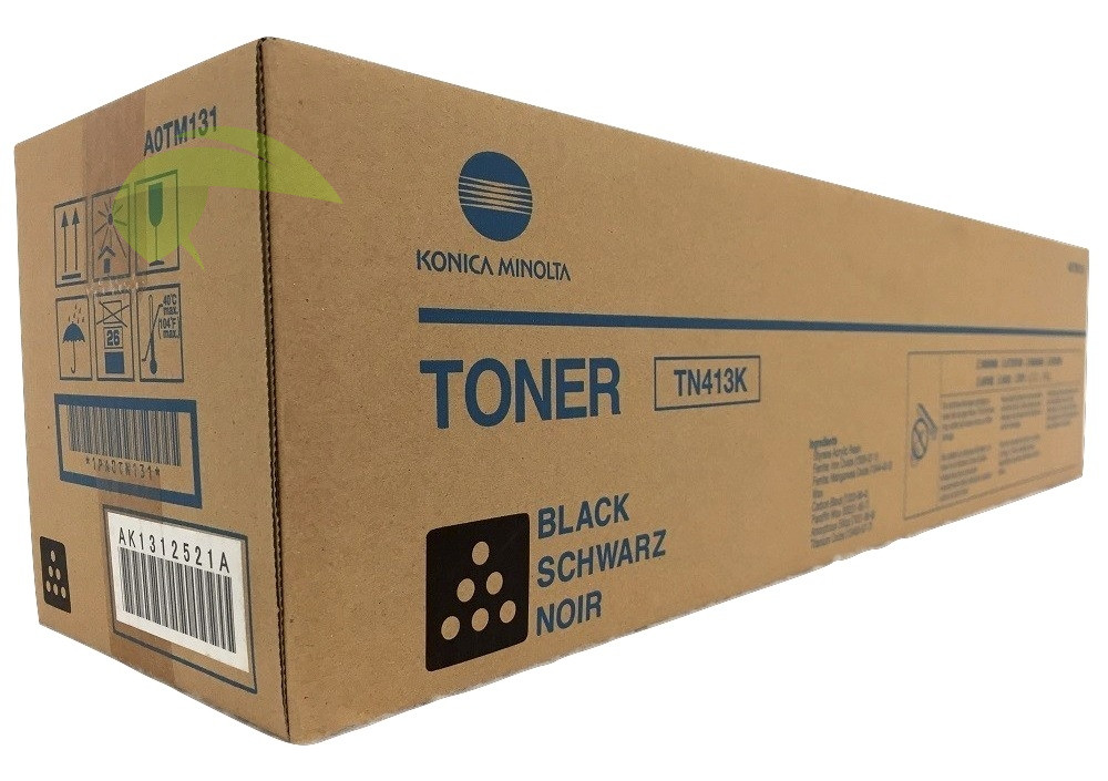 Toner Konica Minolta TN-413K, A0TM151 originální černý, bizhub C452