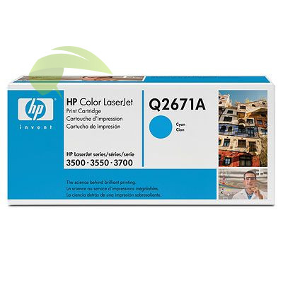 Toner HP Q2671A, 309A originální cyan, LaserJet 3500/3550