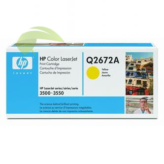 Toner HP Q2672A, 309A originální žlutý, LaserJet 3500/3550