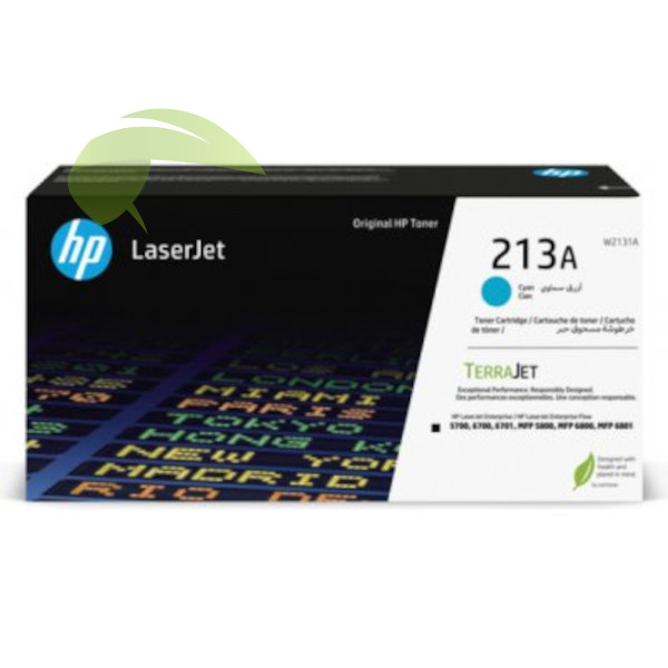 Toner HP 213A, HP W2131A originální cyan, Color LaserJet Enterprise 5700/6700/5800/6800