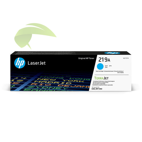 Toner HP 219A, HP W2191A originální cyan, Color LaserJet Pro 3202/3302